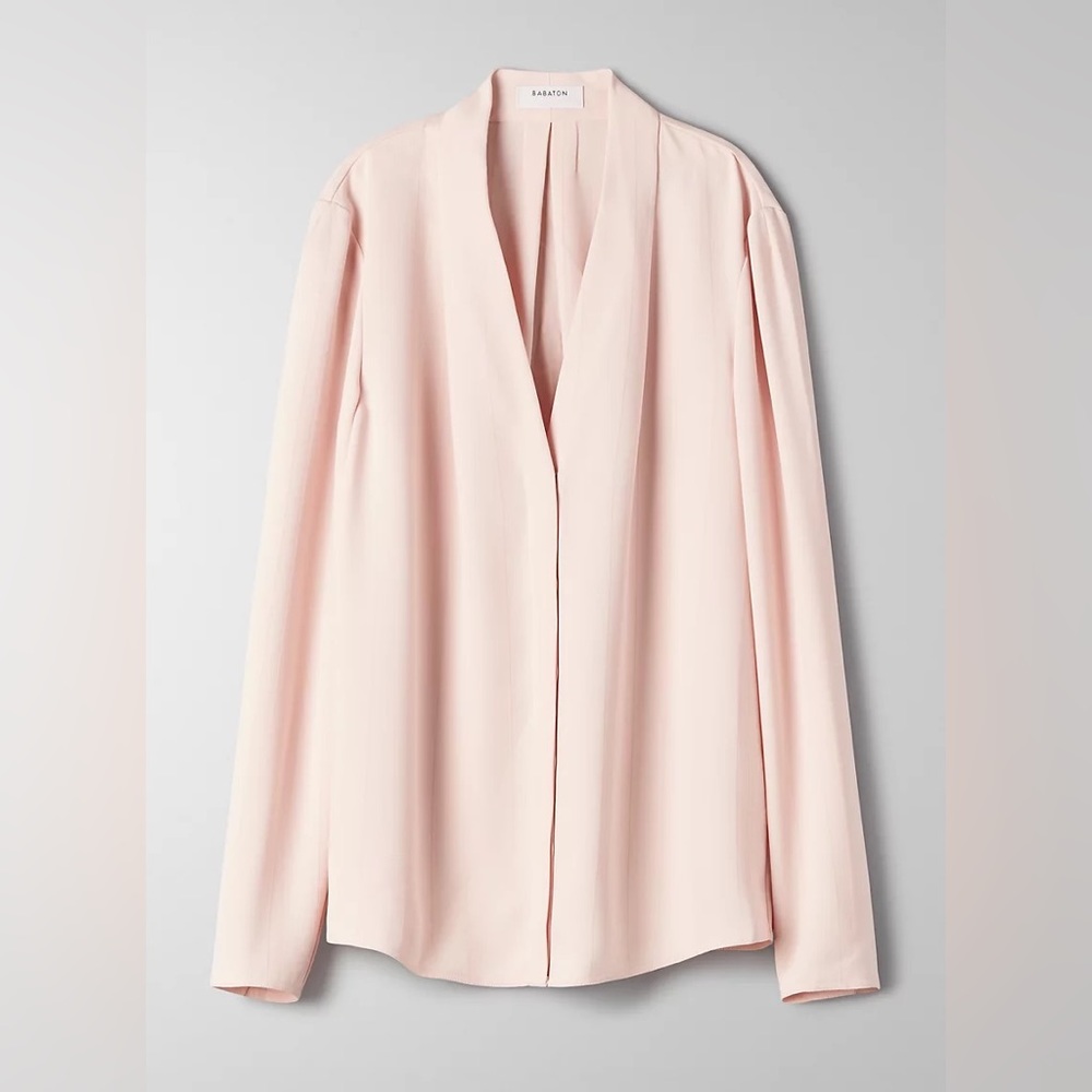 aritzia babaton power blouse sz small